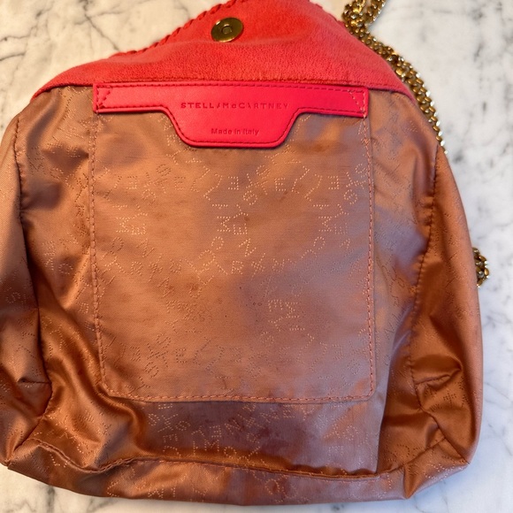 Stella McCartney mini Falabella in flamingo pink and gold - Picture 6 of 16